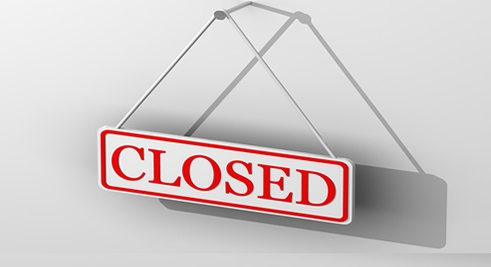 Are you closed for business due to property maintenance issues?